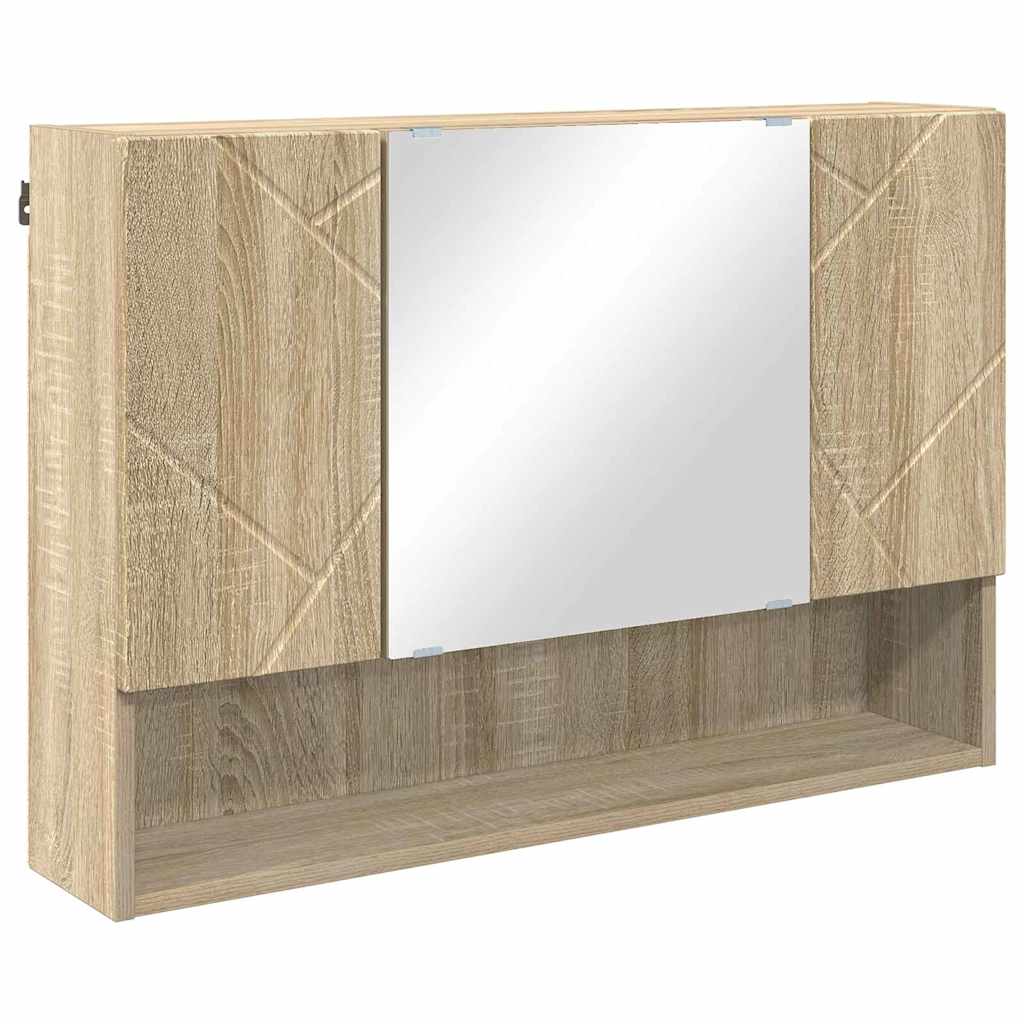 vidaXL Bathroom Furniture Set with Drawer with Shelf 5 pcs Sonoma Oak
