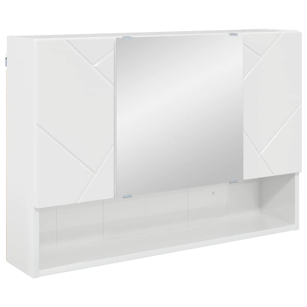 vidaXL Bathroom Furniture Set with Drawer 5 pcs High Gloss White