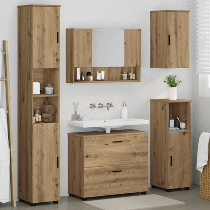 vidaXL Bathroom Furniture Set 5 pcs Artisan Oak
