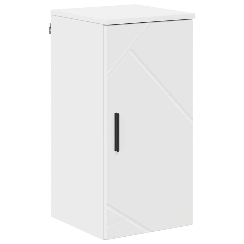 vidaXL Bathroom Furniture Set 5 pcs White Engineered Wood and Metal