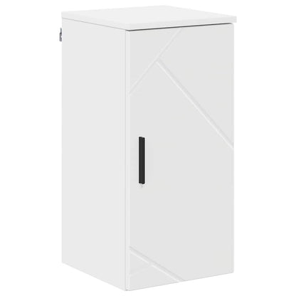 vidaXL Bathroom Furniture Set 5 pcs White Engineered Wood and Metal