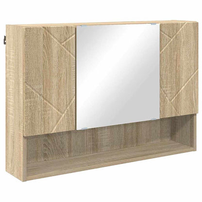vidaXL Bathroom Furniture Set with Drawer with Shelf 5 pcs Sonoma Oak
