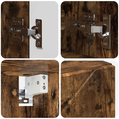 vidaXL Bathroom Furniture Set 5 pcs Smoked Oak