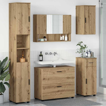 vidaXL Bathroom Furniture Set 5 pcs Artisan Oak