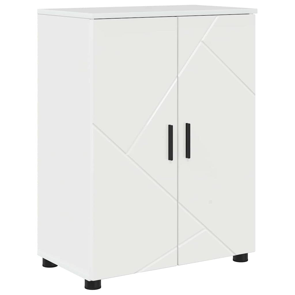 vidaXL Bathroom Furniture Set with Drawer 4 pcs High Gloss White