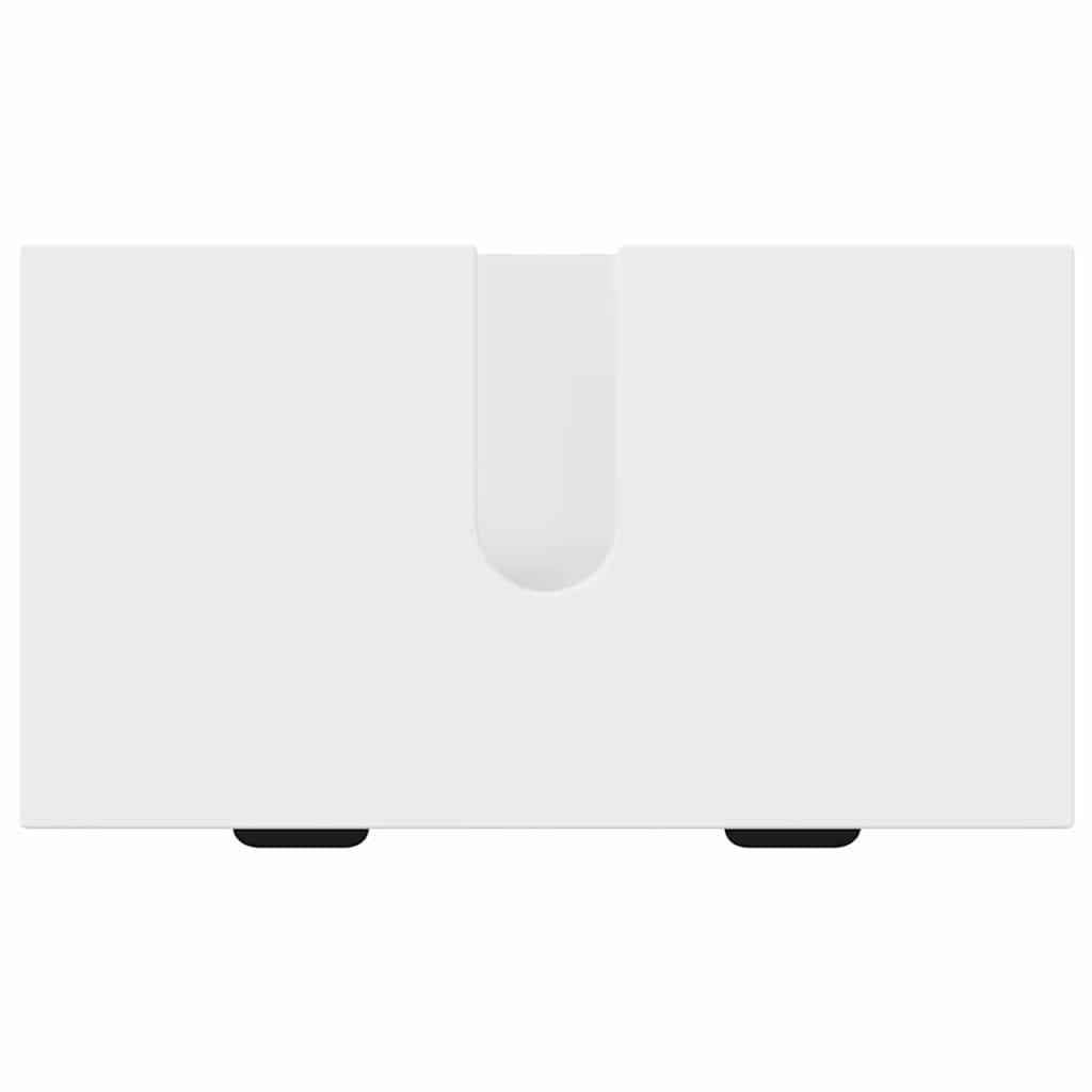 vidaXL Bathroom Furniture Set 2 pcs White Engineered Wood and Metal
