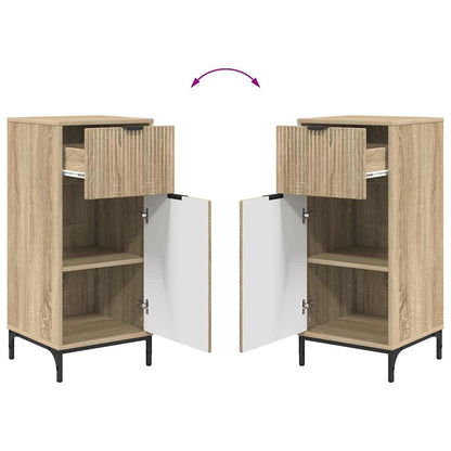 vidaXL Bathroom Furniture Set with Drawer with Shelf 2 pcs Sonoma Oak