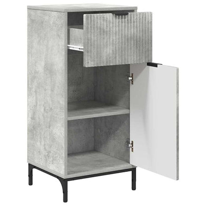 vidaXL Bathroom Furniture Set with Drawer 2 pcs Concrete Grey