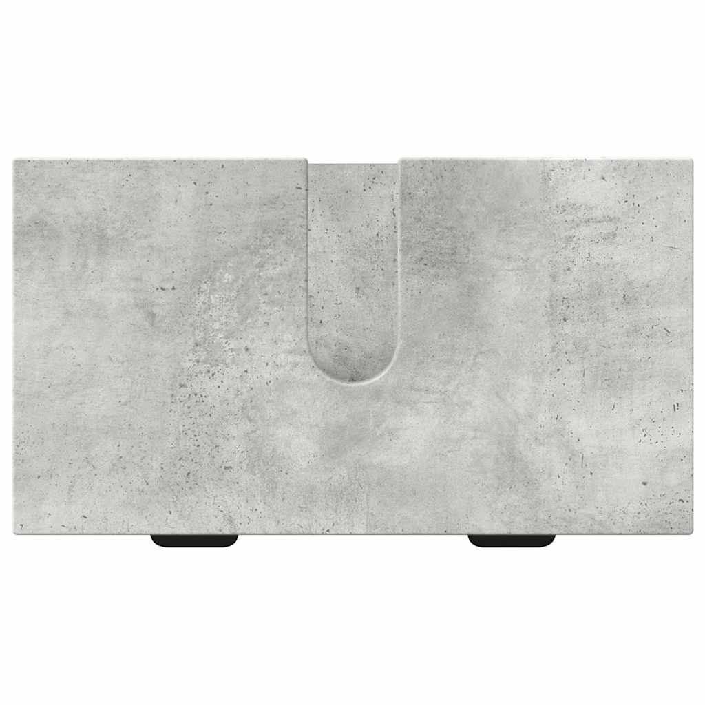 vidaXL Bathroom Furniture Set with Drawer 2 pcs Concrete Grey
