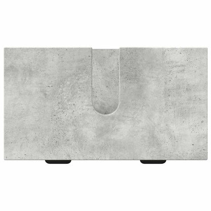vidaXL Bathroom Furniture Set with Drawer 2 pcs Concrete Grey
