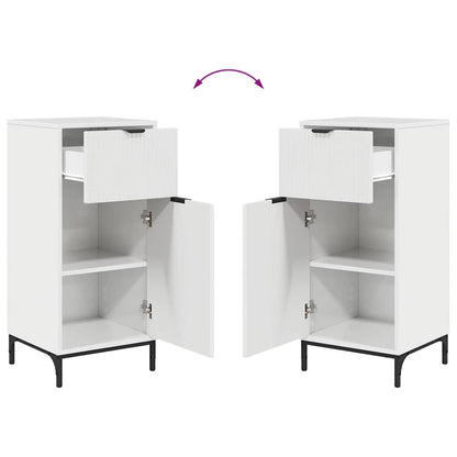 vidaXL Bathroom Furniture Set with Drawer 2 pcs High Gloss White
