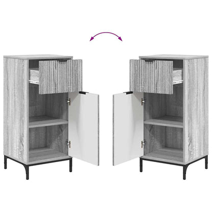 vidaXL Bathroom Furniture Set with Drawer with Shelf 2 pcs Grey Sonoma