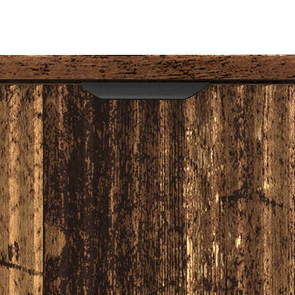 vidaXL Bathroom Furniture Set 2 pcs Old Wood Engineered Wood and Metal