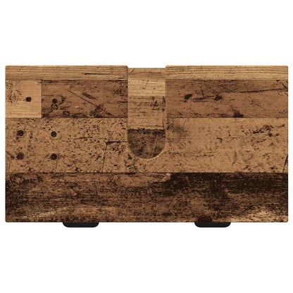 vidaXL Bathroom Furniture Set 2 pcs Old Wood Engineered Wood and Metal