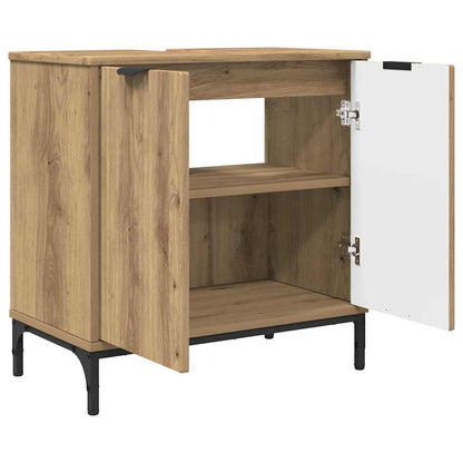 vidaXL Bathroom Furniture Set with Drawer with Shelf 2 pcs Artisan Oak