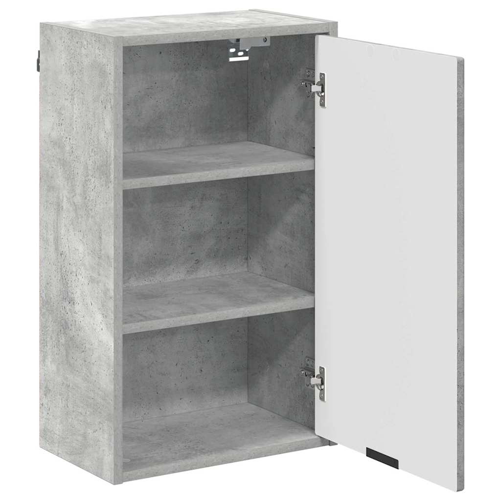 vidaXL Bathroom Furniture Set 3 pcs Concrete grey Engineered wood