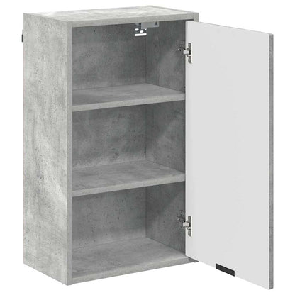 vidaXL Bathroom Furniture Set 3 pcs Concrete grey Engineered wood