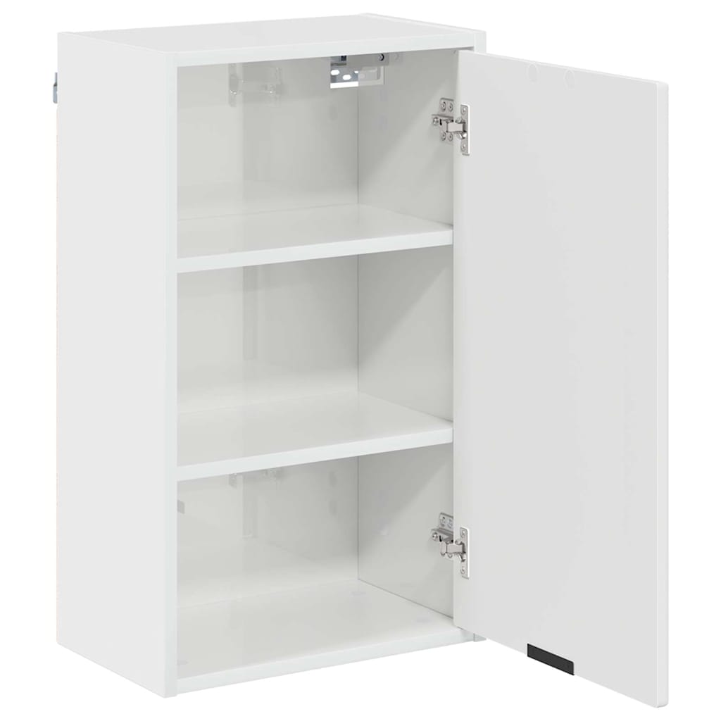 vidaXL Bathroom Furniture Set 3 pcs High gloss white Engineered wood