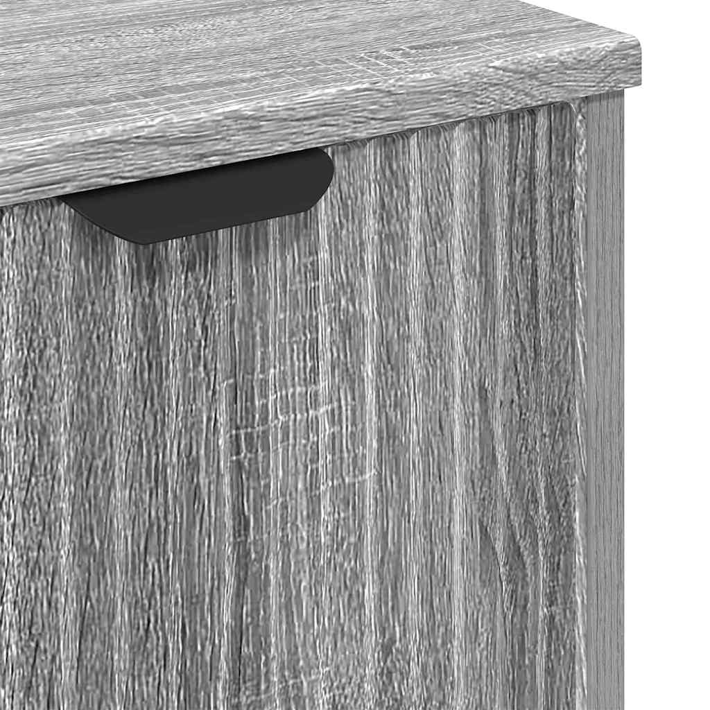 vidaXL Bathroom Furniture Set 3 pcs Grey sonoma Engineered wood