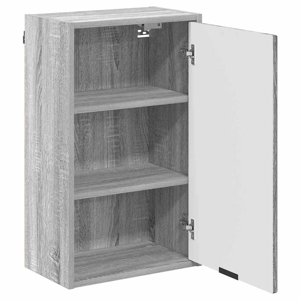 vidaXL Bathroom Furniture Set 3 pcs Grey sonoma Engineered wood
