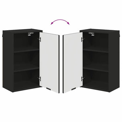vidaXL Bathroom Furniture Set with Drawer Black Engineered wood, Metal