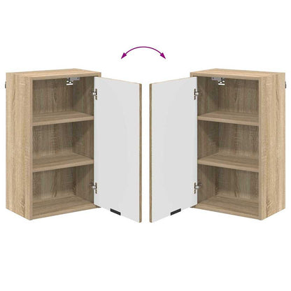vidaXL Bathroom Furniture Set Sonoma Oak Engineered wood, Metal