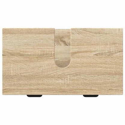 vidaXL Bathroom Furniture Set Sonoma Oak Engineered wood, Metal