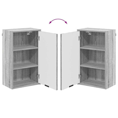 vidaXL Bathroom Furniture Set Grey Sonoma Engineered wood, Metal