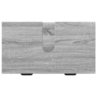 vidaXL Bathroom Furniture Set Grey Sonoma Engineered wood, Metal