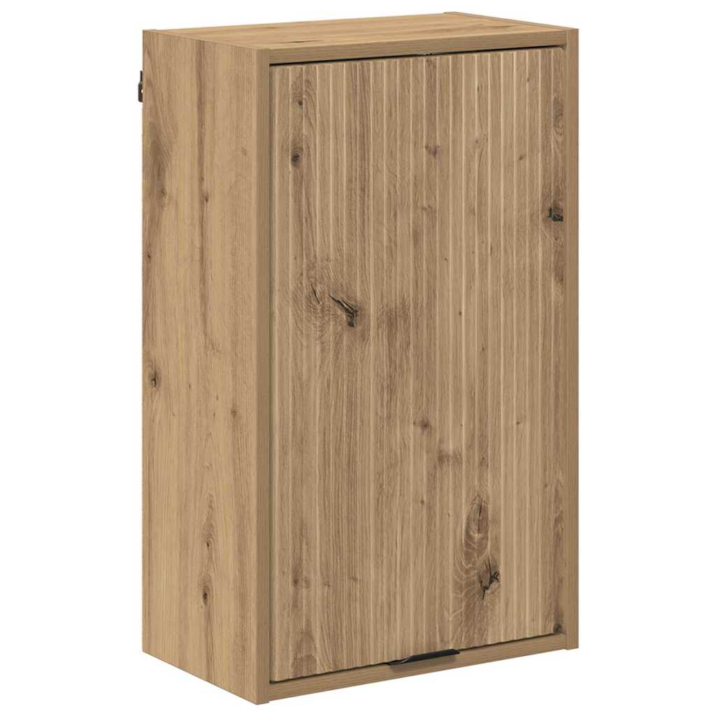 vidaXL Bathroom Furniture Set 4 pcs Artisan Oak Engineered wood, Metal