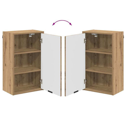 vidaXL Bathroom Furniture Set 4 pcs Artisan Oak Engineered wood, Metal
