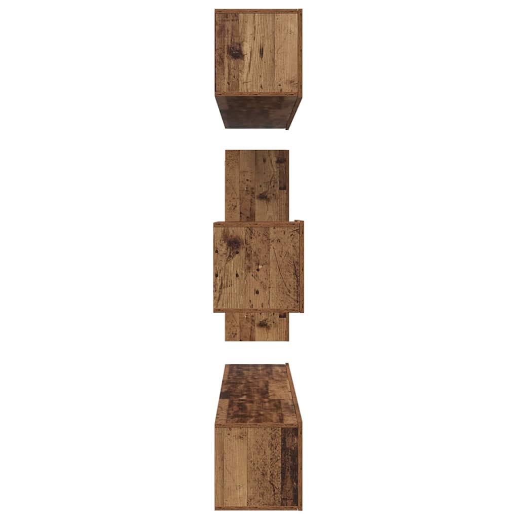 vidaXL TV Cabinet Set Wall-mounted 8 pcs Old Wood Engineered Wood