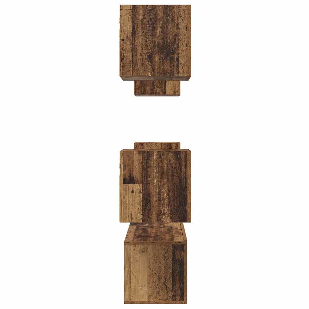 vidaXL TV Cabinet Set Wall-mounted 6 pcs Old Wood Engineered Wood