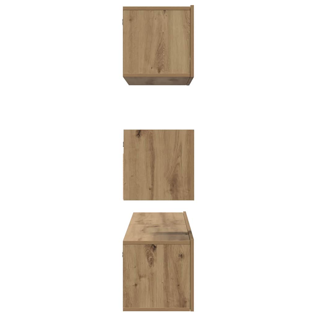 vidaXL TV Cabinet Set 4 pcs Artisan Oak Engineered Wood