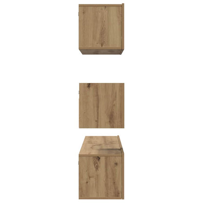 vidaXL TV Cabinet Set 4 pcs Artisan Oak Engineered Wood