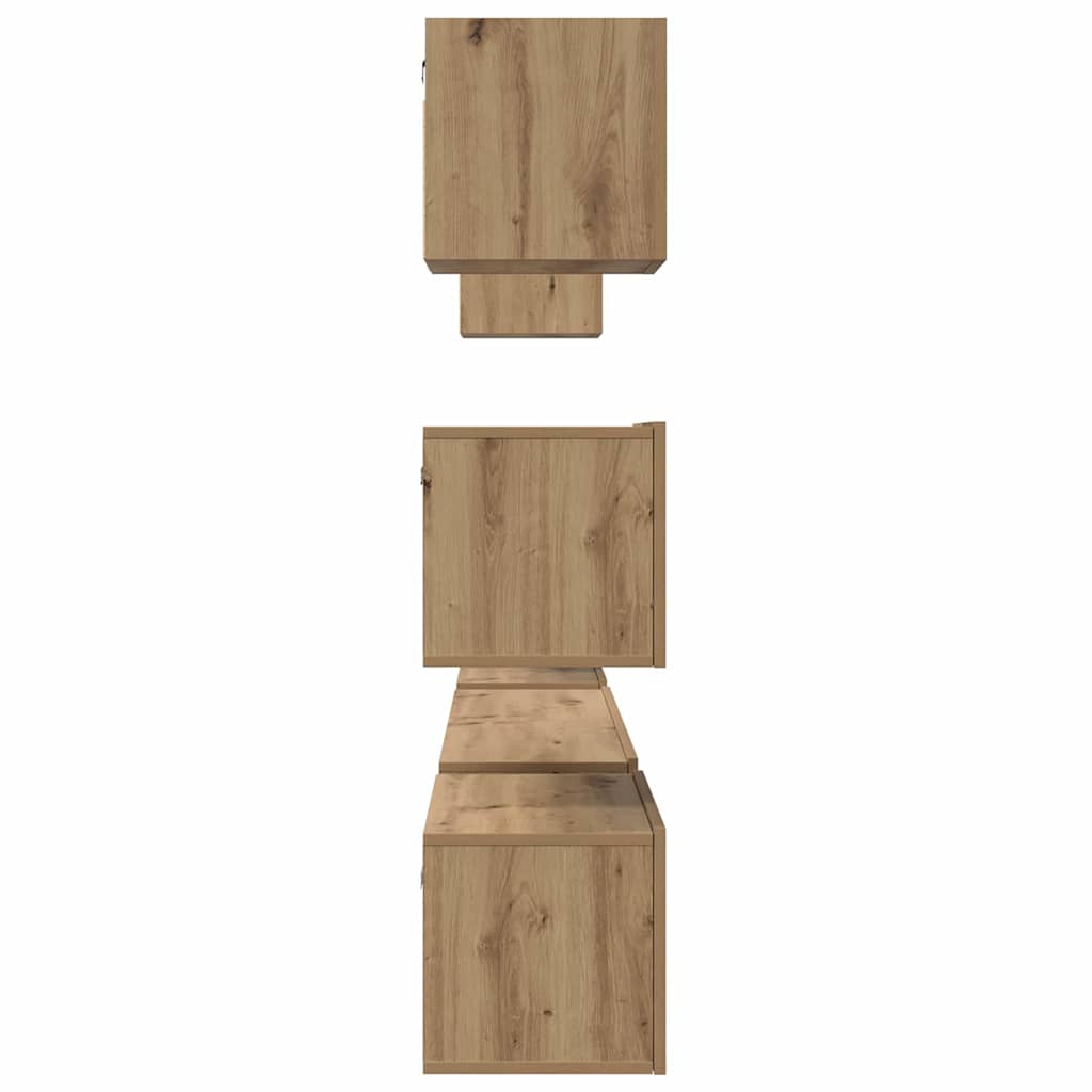 vidaXL TV Cabinet Set 8 pcs Artisan Oak Engineered Wood