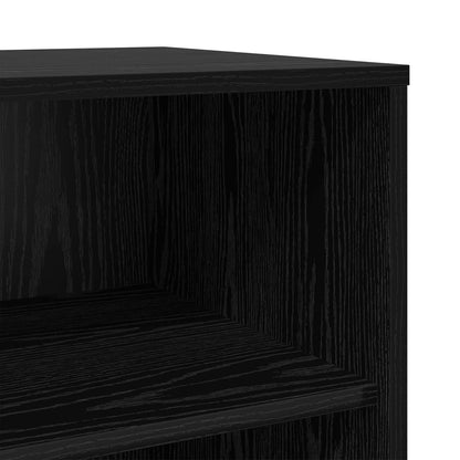 vidaXL Sideboard 3 pcs Black Oak 70 x 41 x 75 cm Engineered Wood