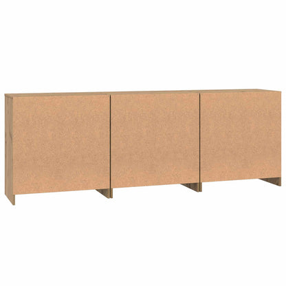 vidaXL Sideboard 3 pcs Artisan Oak 70 x 41 x 75 cm Engineered Wood