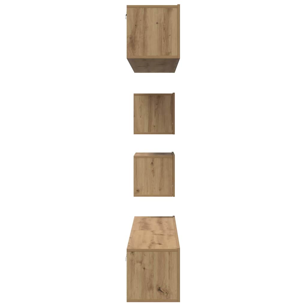 vidaXL TV Cabinet Set 6 pcs Artisan Oak Engineered Wood