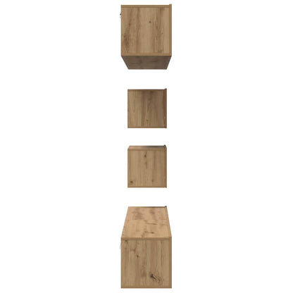 vidaXL TV Cabinet Set 6 pcs Artisan Oak Engineered Wood