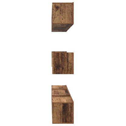 vidaXL TV Cabinet Set Wall-mounted 8 pcs Old Wood Engineered Wood