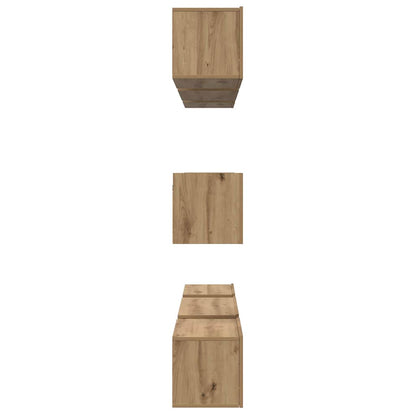 vidaXL TV Cabinet Set 8 pcs Artisan Oak Engineered Wood