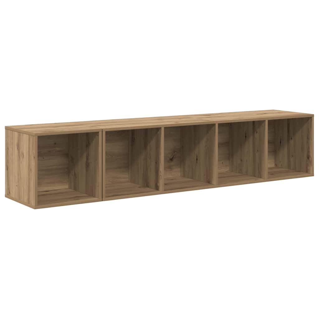 vidaXL TV Cabinet Set 2 pcs Artisan Oak Engineered Wood