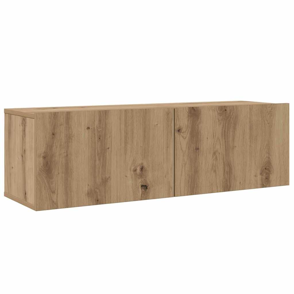 vidaXL Wall TV Cabinet 4 pcs Artisan Oak Engineered Wood