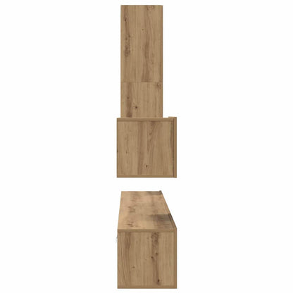 vidaXL Wall TV Cabinet 4 pcs Artisan Oak Engineered Wood