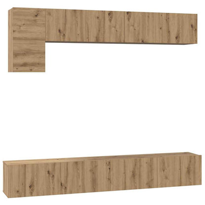 vidaXL TV Cabinet Set 5 pcs Artisan Oak Engineered Wood