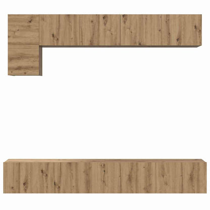 vidaXL TV Cabinet Set 5 pcs Artisan Oak Engineered Wood
