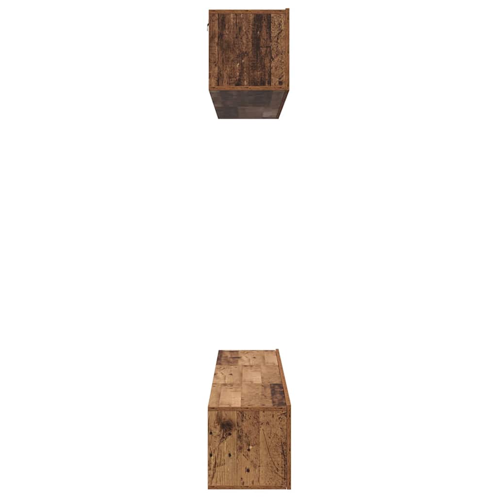 vidaXL TV Cabinet Set Wall-mounted 5 pcs Old Wood Engineered Wood
