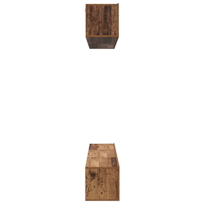 vidaXL TV Cabinet Set Wall-mounted 5 pcs Old Wood Engineered Wood