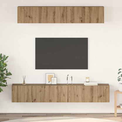 vidaXL TV Cabinet Set 5 pcs Artisan Oak Engineered Wood